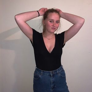 Black T-shirt Bodysuit